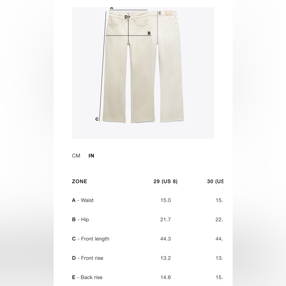 Zara TRF high waist crossover waist wide leg jeans - Picture 7 of 8